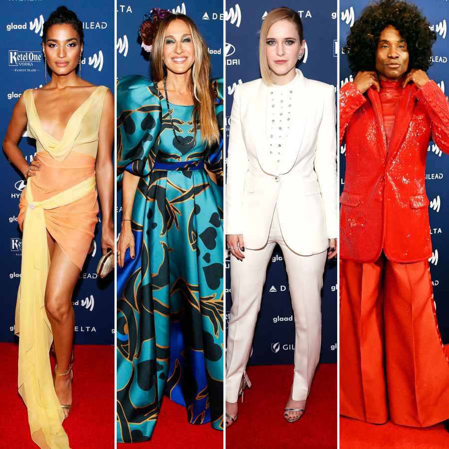 See the Stars at the GLAAD Awards Indya Moore, Sarah Jessica Parker, Rachel Brosnahan, and Billy Porter