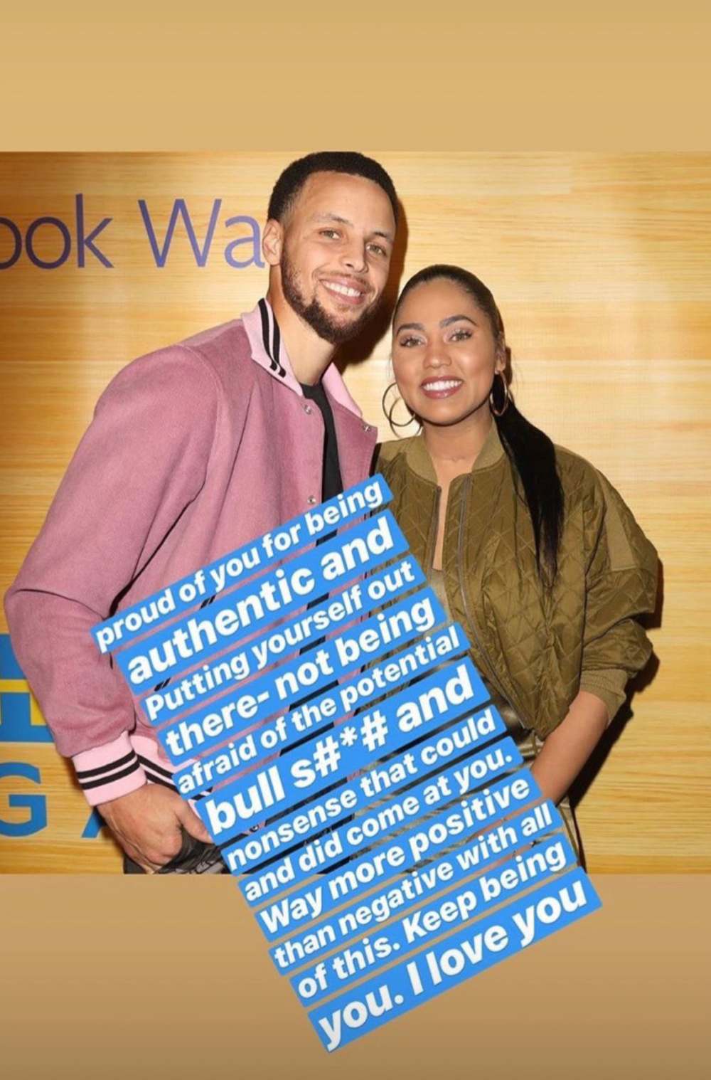 Stephen Curry Supports Wife Ayesha Curry Backlash
