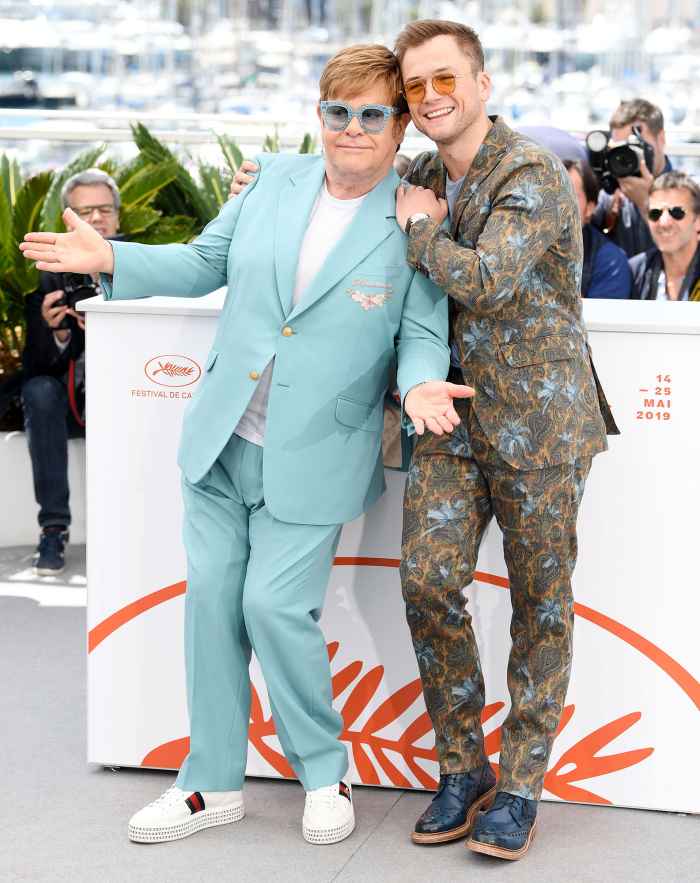 Taron Egerton and Elton John Rocketman Cannes