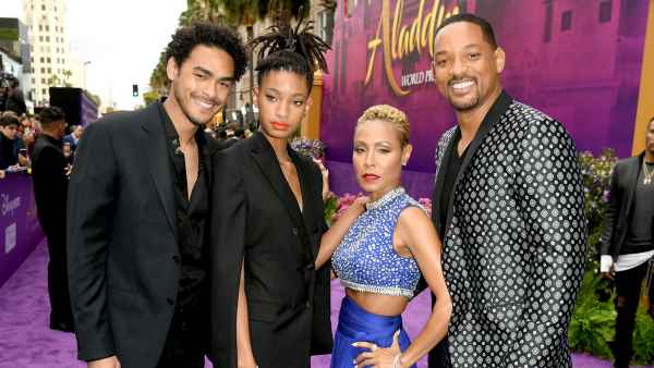 Trey-Smith,-Jada-Pinkett-Smith,-Willow-Smith-and-Will-Smith-Aladdin-premiere-2