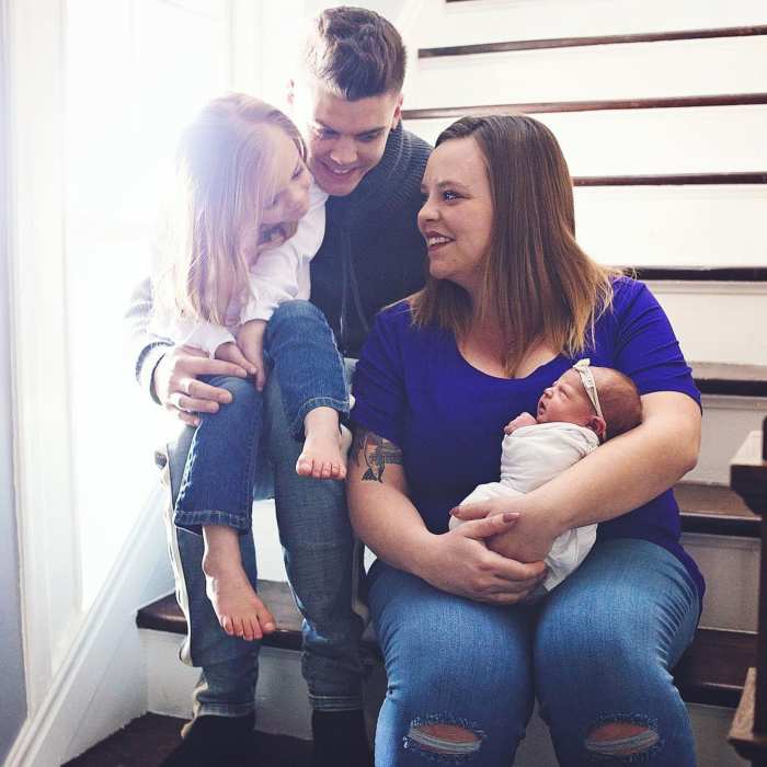 Tyler Baltierra, Catelynn Lowell, and daughters