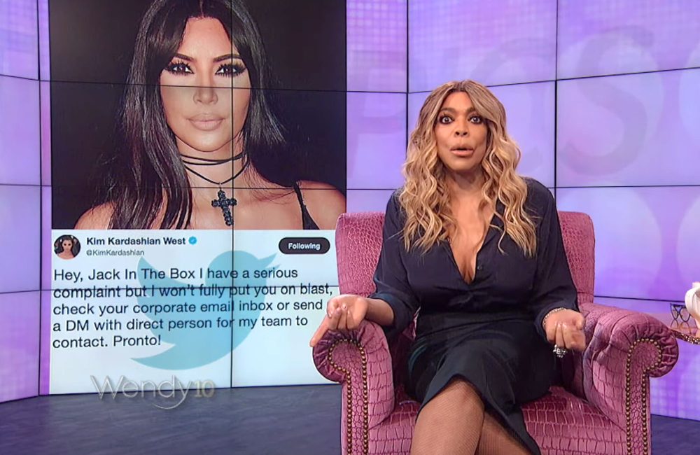 Wendy Williams Slams Kim Kardashian for Calling Out Jack in the Box: 'Who Does She Think She Is?