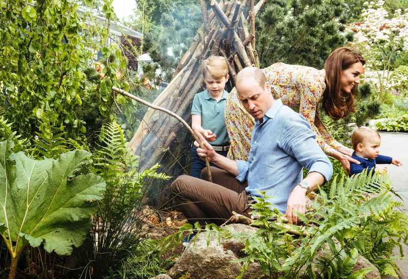 Prince William and George Chelsea Flower Show