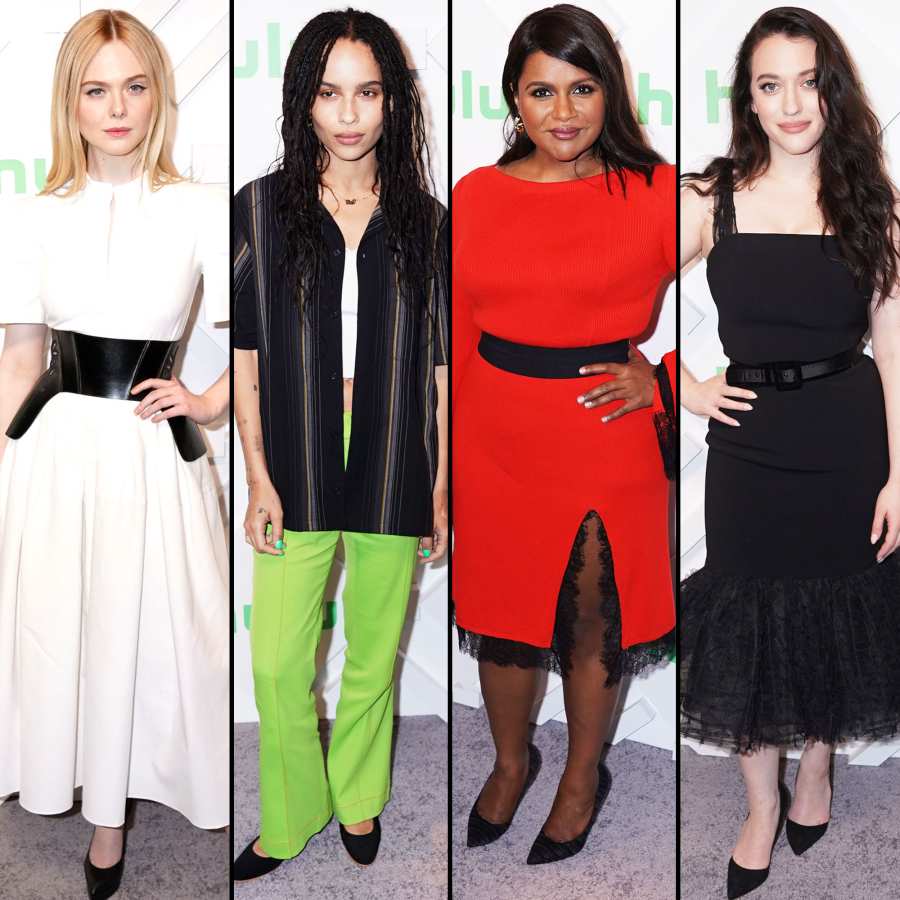 Elle Fanning, Zoe Kravitz, Mindy Kaling, and Kat Dennings Hulu Upfront Presentation 2019