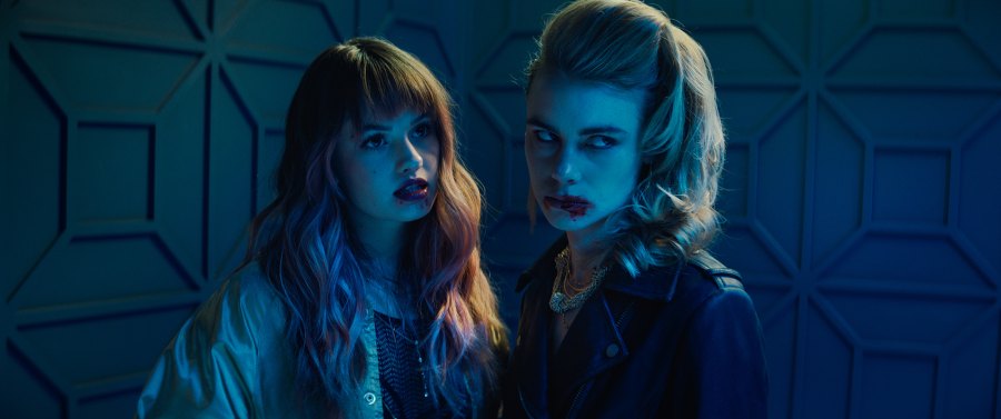 Night Teeth stars Debby Ryan as Blaire and Lucy Fry as Zoe.