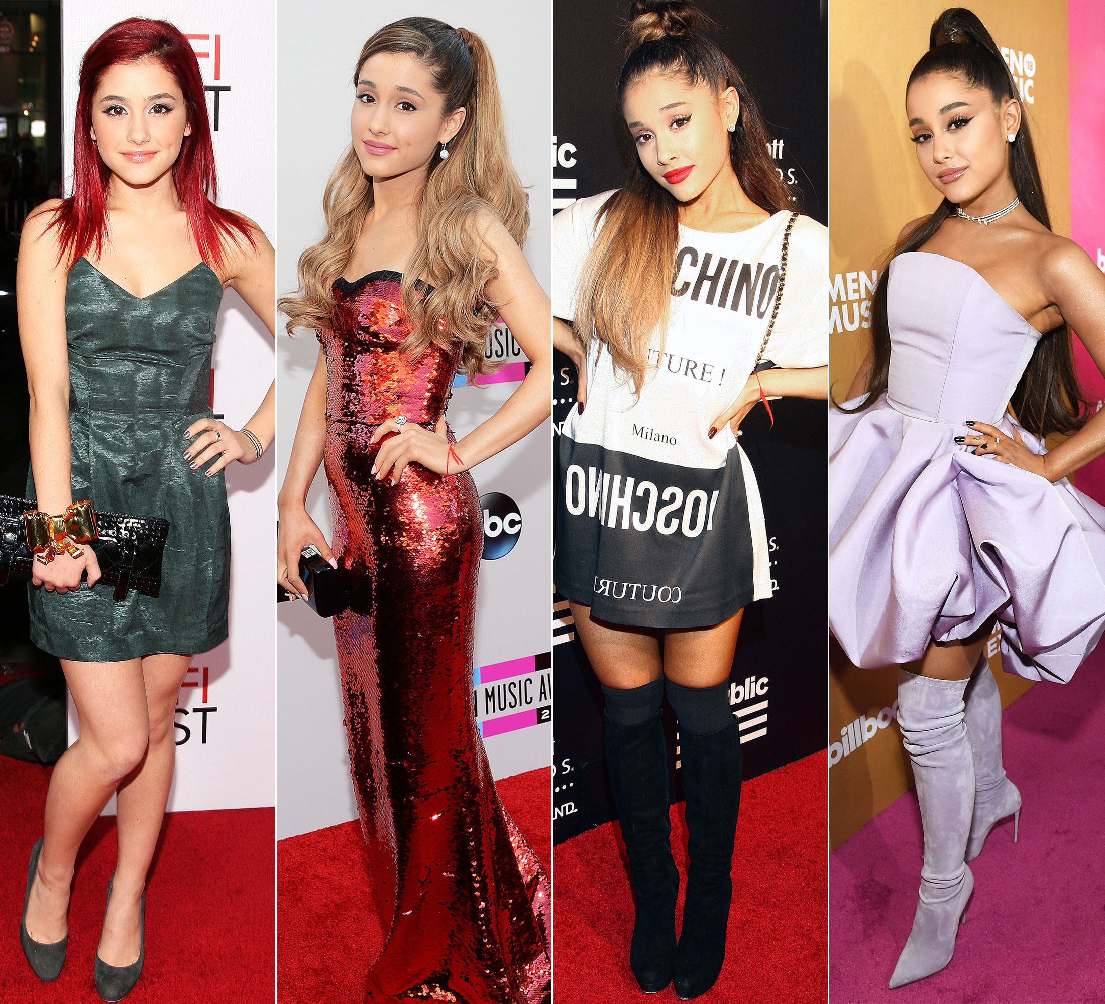 Ariana Grande S Style Evolution Red Carpet And Beyond