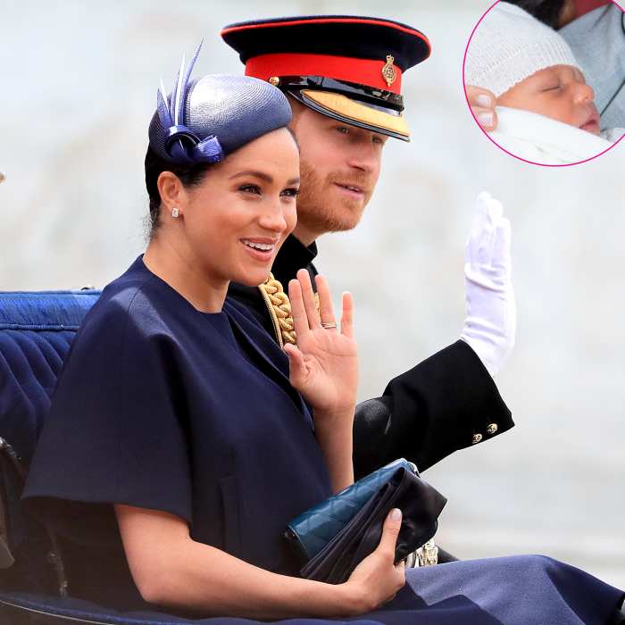 Baby-Archie-Met-Some-of-His-Cousins-at-Trooping-the-Colour-Parade