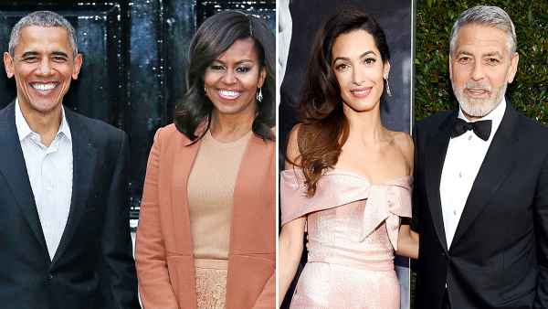 Barack Obama Michelle Obama Hang With George Clooney Amal Clooney Lake Como