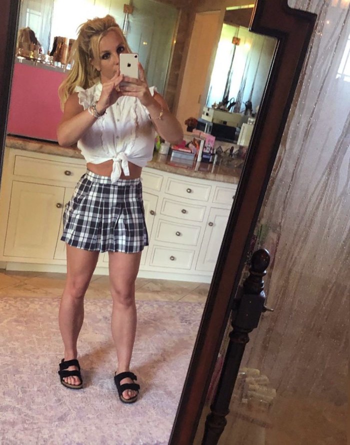 Britney Spears Schoolgirl Outfit Instagram