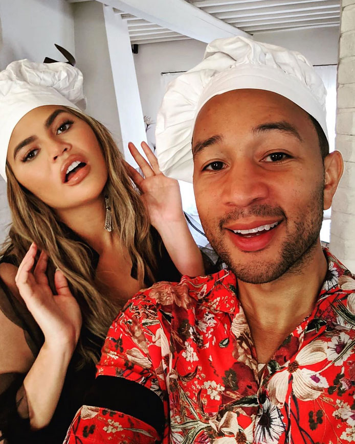 Chef Chrissy and Chef John Legend Chrissy Teigen Instagram European Vacation