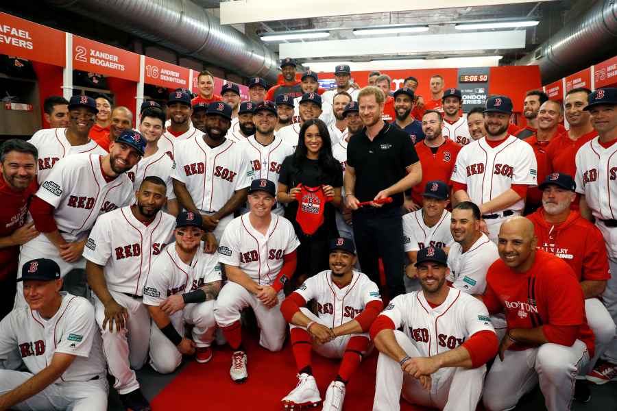 Duchess Meghan Accompanies Prince Harry to History-Making MLB London Series, Receives Red Sox, Yankees Onesies for Archie