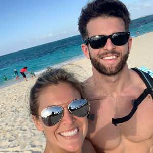 Haley Stevens and Jed Wyatt At The Beach Wearing Sunglasses