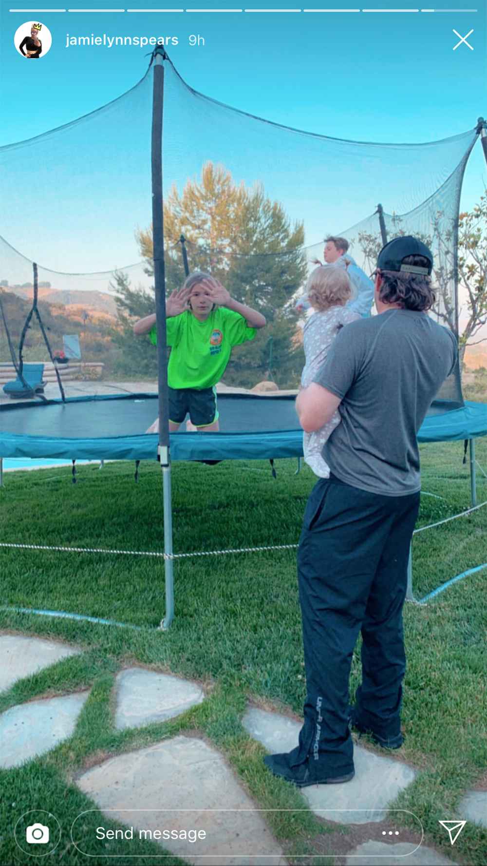 Jamie Lynn Spears Daughters Pool Party Britney Spears House