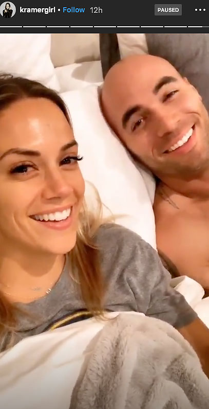 Jana Kramer and Michael Caussin in Bed