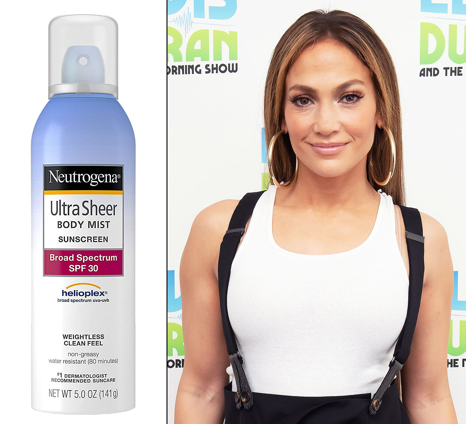 Neutrogena Body Mist Sunscreen Jennifer Lopez