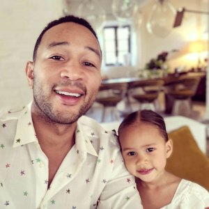 John Legend and Daughter Luna
