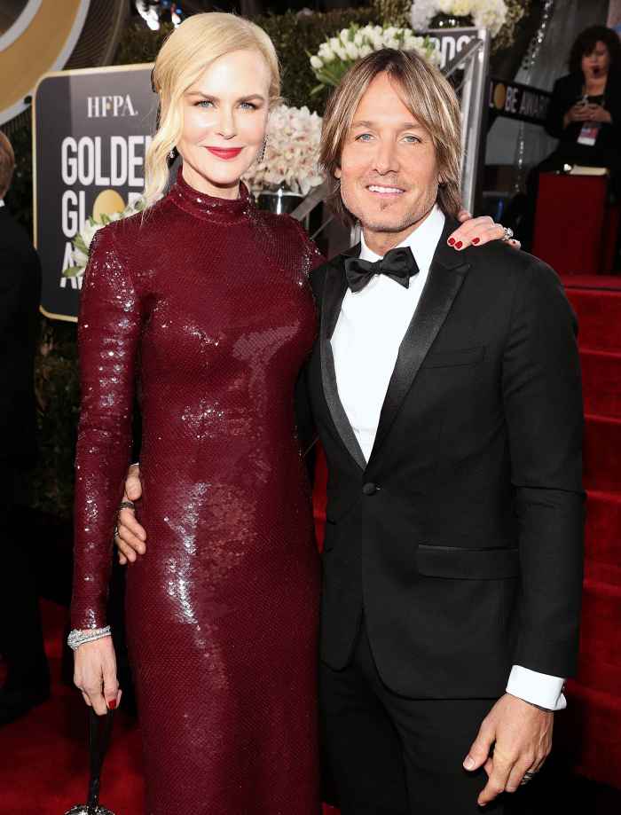 Nicole Kidman and Keith Urban arrive to the 2019 Golden Globe Awards Commemorate 13th Wedding Anniversary