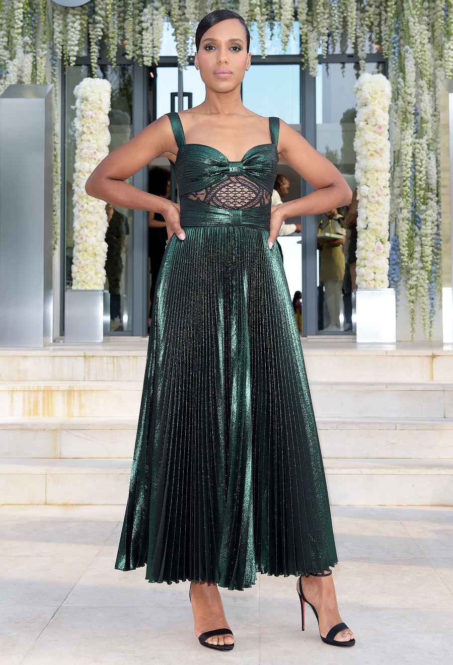 Kerry Washington Cannes Lions Emerald Dress June 17