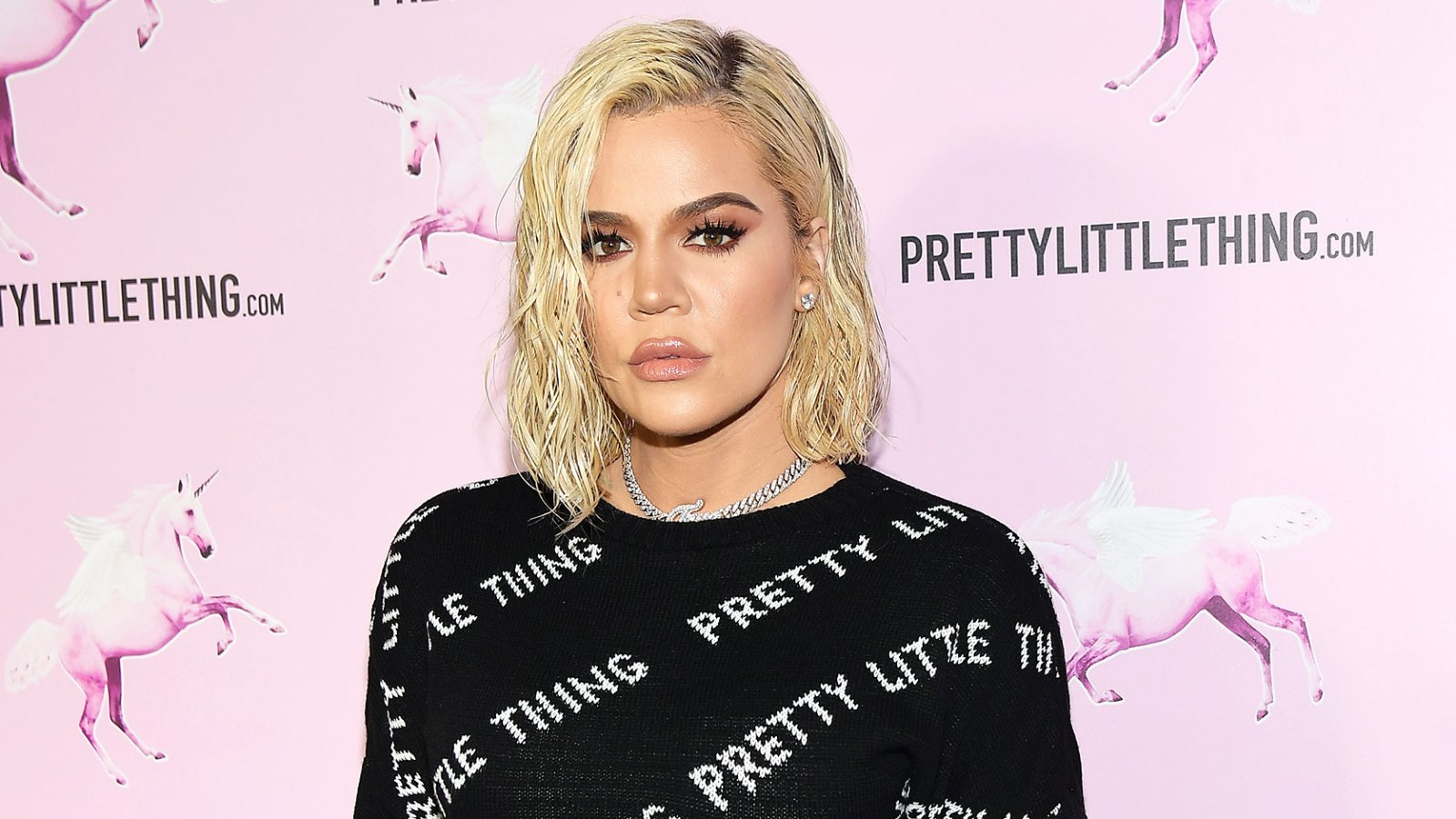 Khloe Kardashian attends the PrettyLittleThing LA Office Opening Party Not Live-Tweeting KUWTK Episode with Tristan Thompson Scandal