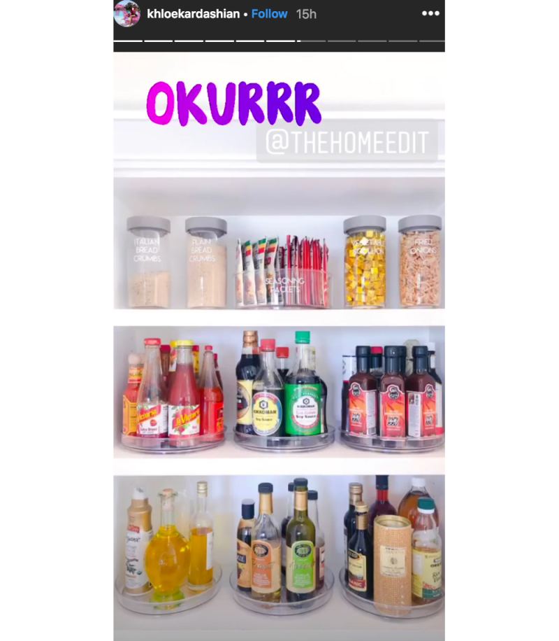 Khloe-Kardashian-fridge-organized-kitchen