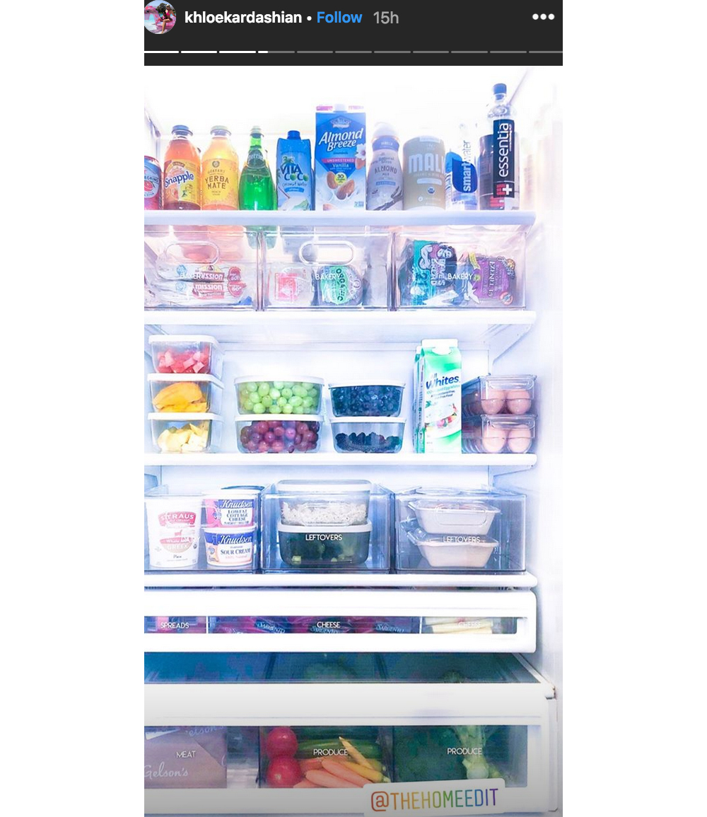 Khloe-Kardashian-fridge-organized-kitchen