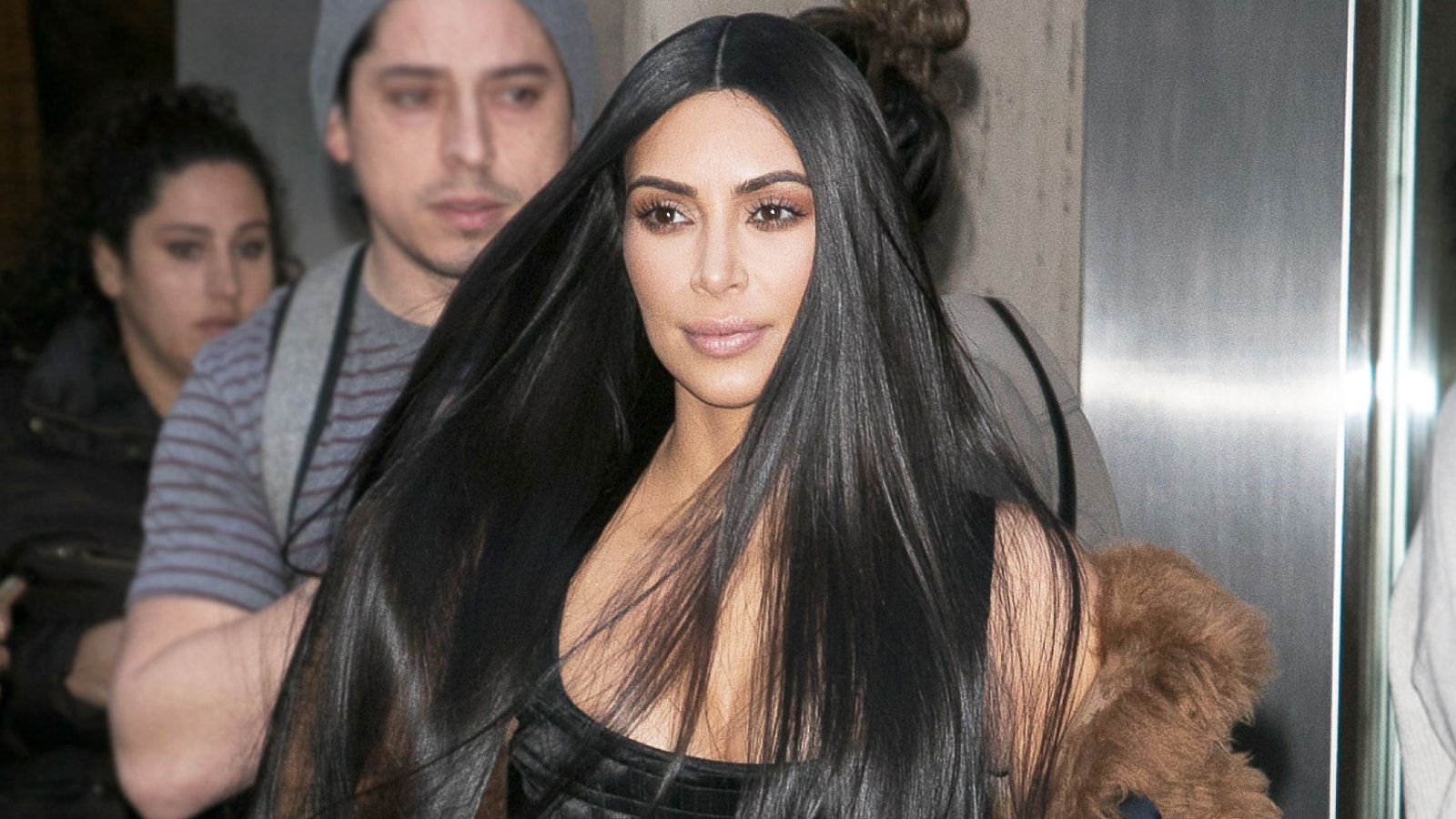 Kim Kardashian Fur Coat