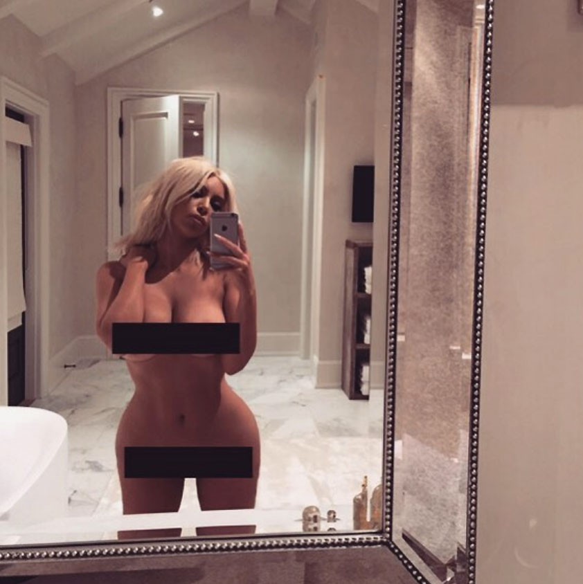 Kim Kardashian Nude Celebrity Selfies