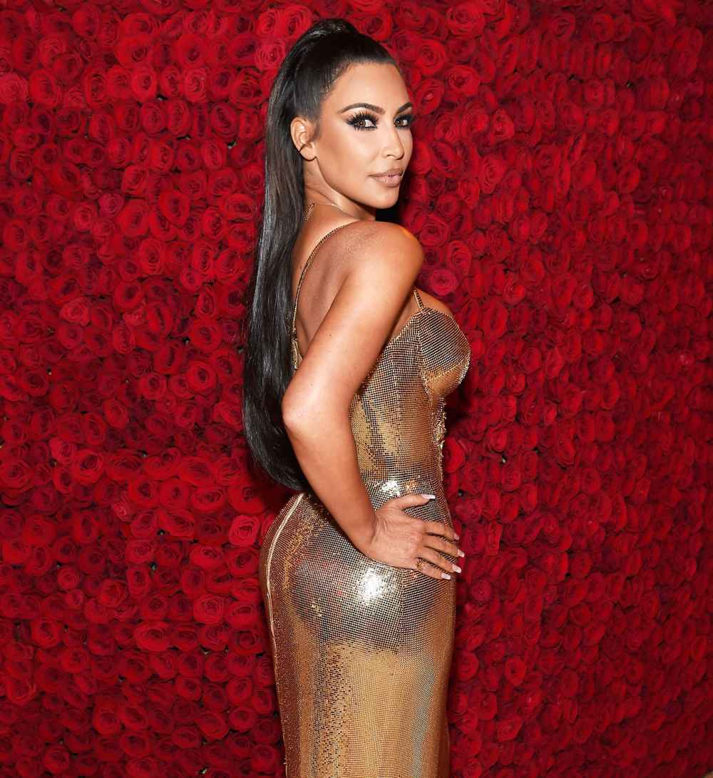 Kim Kardashian Gold Bustier Dress May