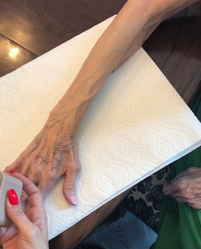 Kim Kardashian West Body Makeup Grandma MJ Instagram