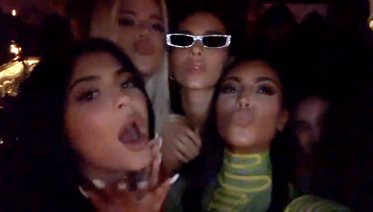 Kim, Kourtney, Khloe, Kendall and Kylie Go Clubbing Together for Larsa Pippen's Birthday