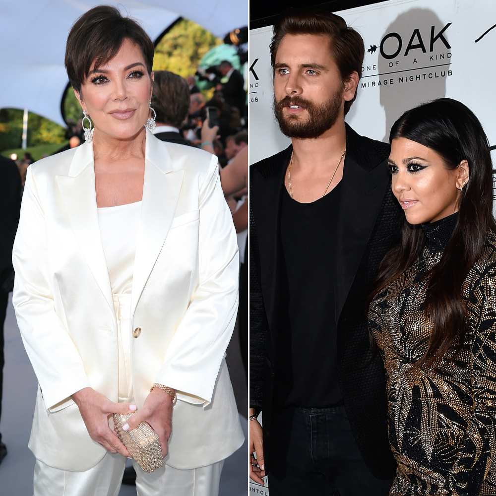 Kris Jenner Worried Kourtney Kardashian Scott Disick Get Back Together