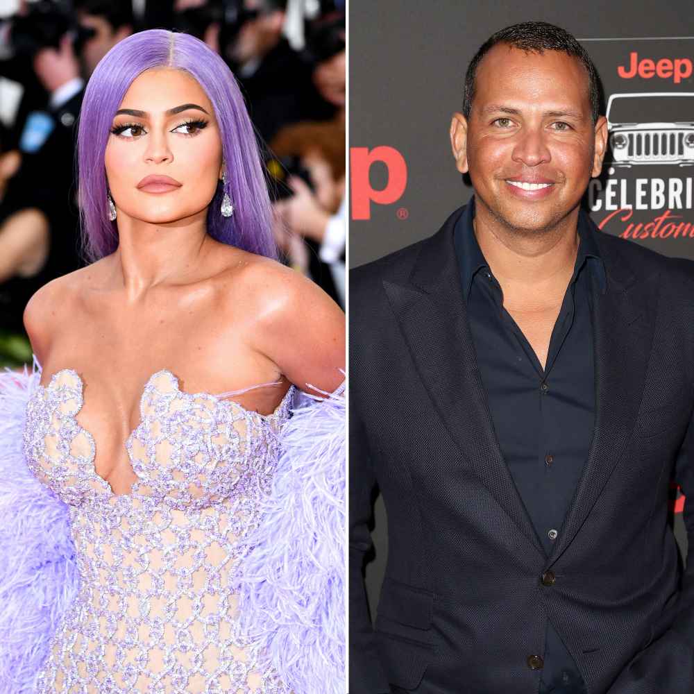 Kylie Jenner Wearing a Purple Wig and Outfit At Met Gala, Alex Rodriguez