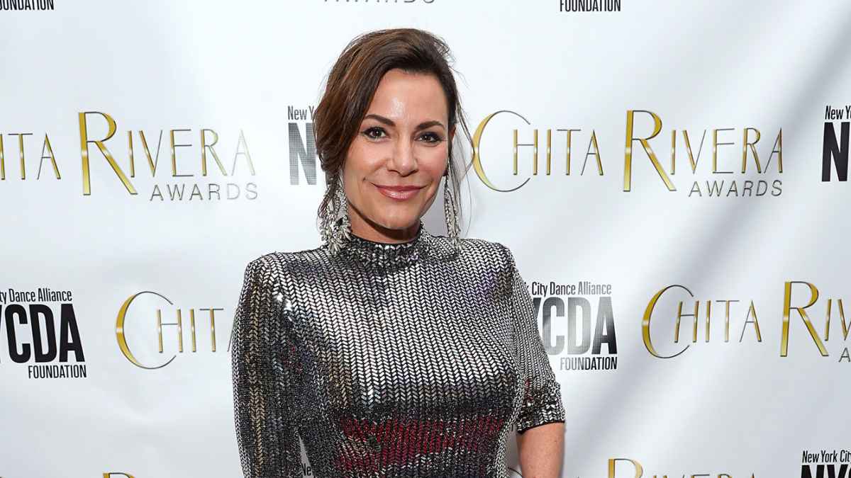 Luann de Lesseps Wearing Silver Dress