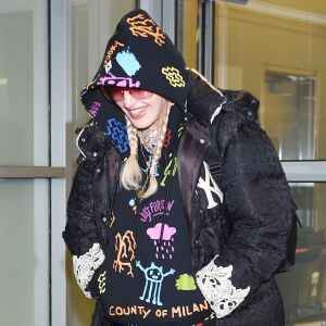 Madonna Country of Milan Outfit JFK June 16