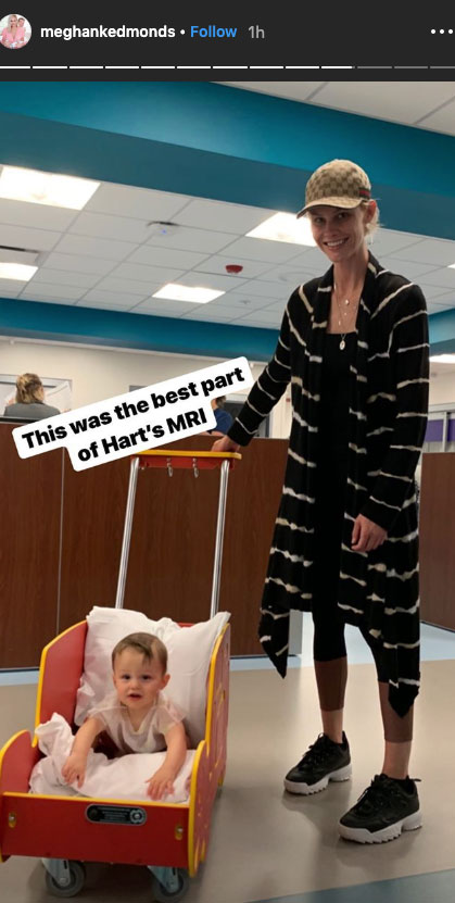 Meghan King Edmonds and Husband Jim Hold Son Hart at the Hospital Amid Cheating Scandal Instagram Story