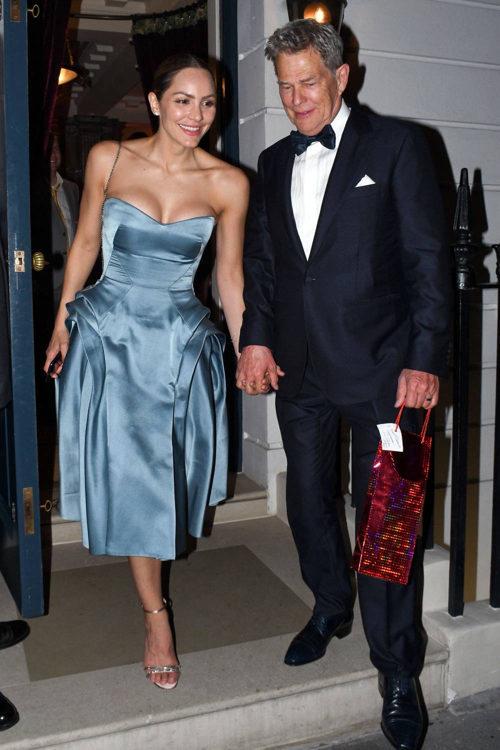Newlyweds Katharine McPhee and David Foster Look Lucky in Love as They Step Out For Wedding Reception