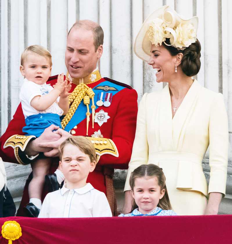 Prince George Princess Charlotte Prince Louis Prince William Duchess Kate at Trooping The Colour 2019 Prince George's Grumpiest Faces
