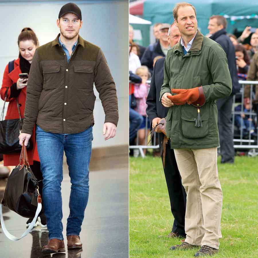 Prince William Chris Pratt Birthday Style Utility Jackets
