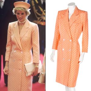 Princess Diana Dress Auction Peach Coatdress