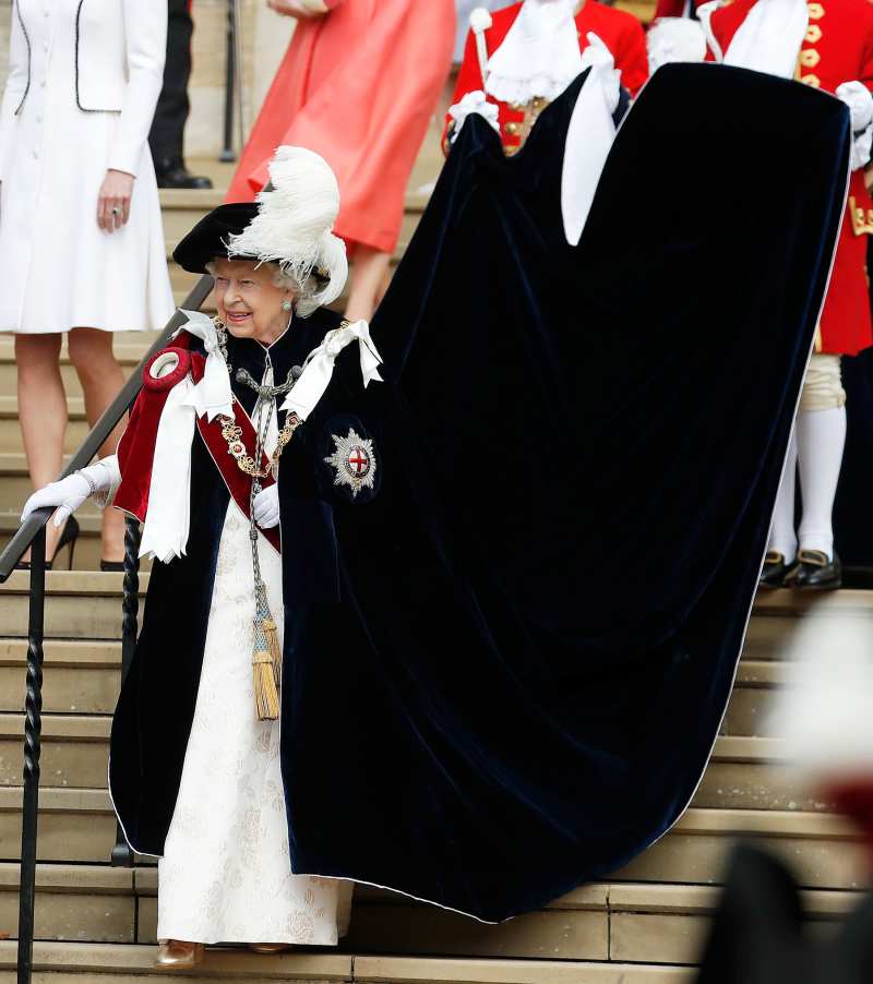 Queen Elizabeth Cape Dress June 17