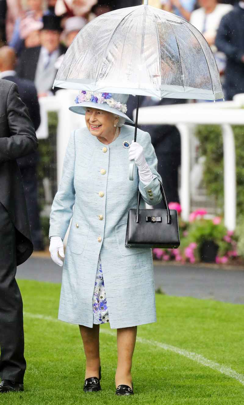 Queen Elizabeth Royal Ascot Blue Dress June 19