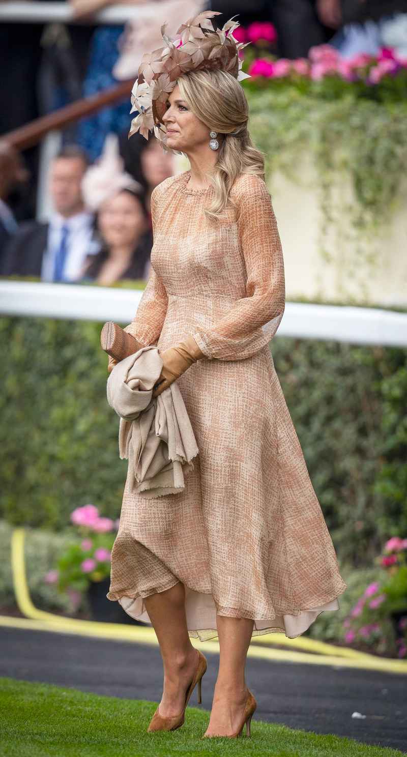 Queen Maxima Royal Ascot Beige Dress June 19