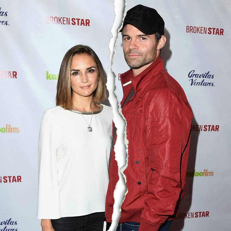 Rachael Leigh Cook and Daniel Gillies White Shirt and Red Jacket Black hat Split