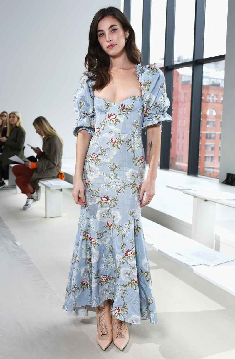 Rainey Qualley Blue Florals February 8, 2019