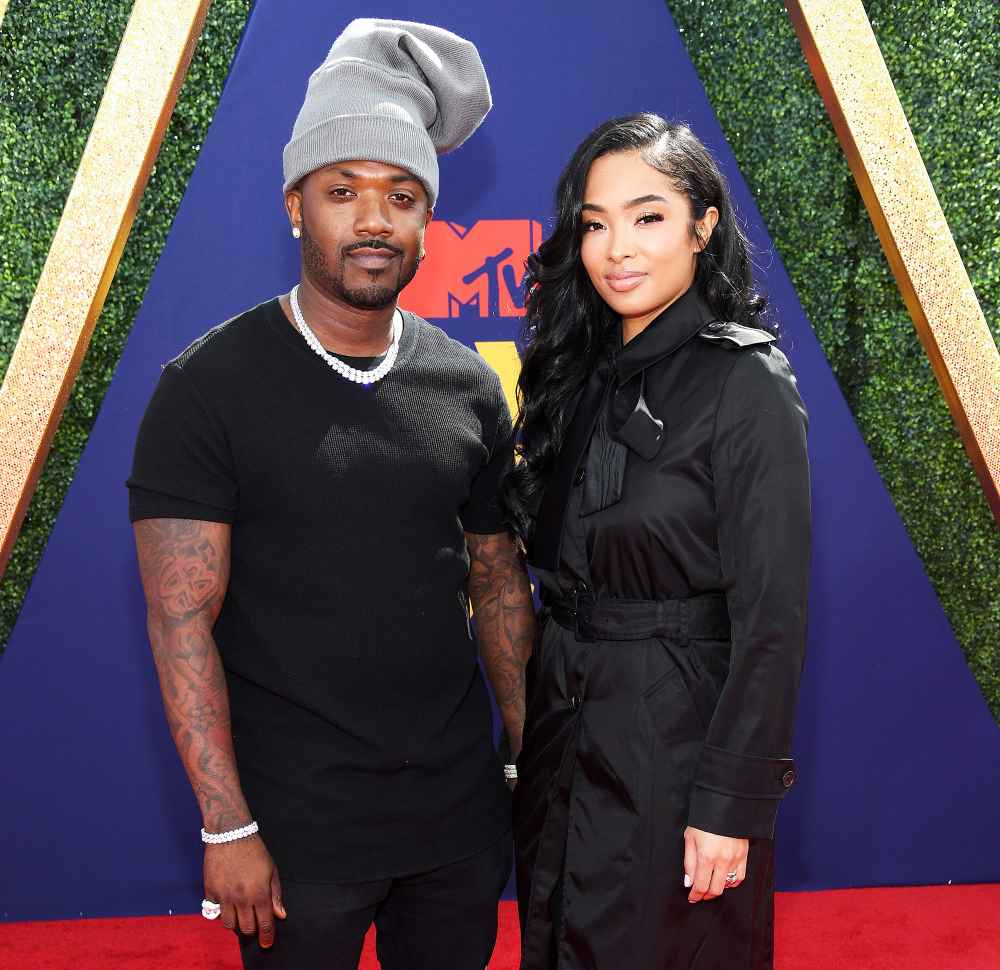 Ray J and Princess Love attend the 2019 MTV Movie and TV Awards Kim Kardashian Sex Tape Joke