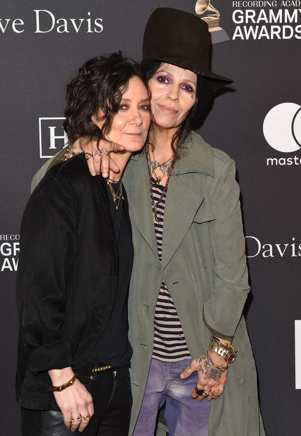 Sara Gilbert and Linda Perry Exit View