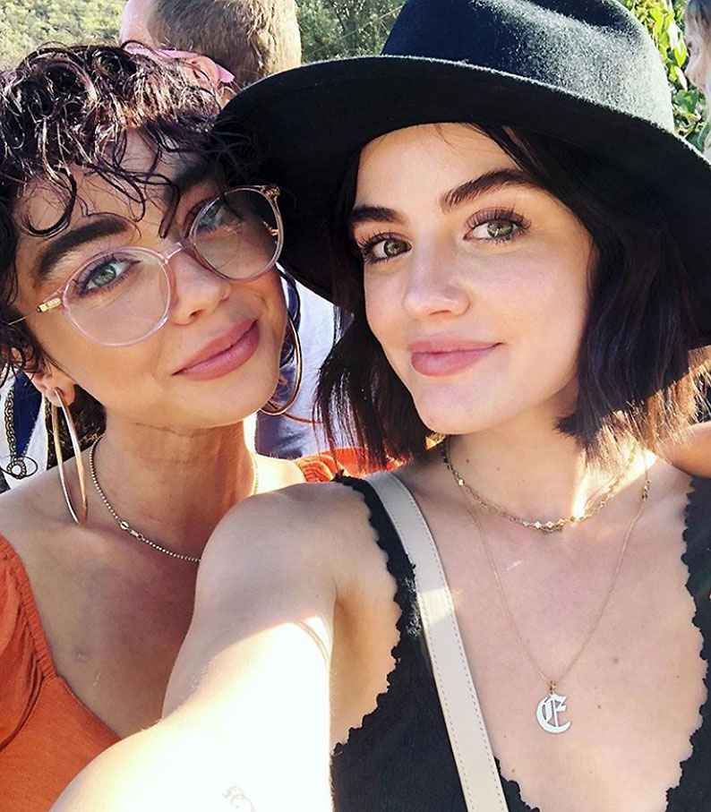 Sarah Hyland and Lucy Hale Celebrity Selfies
