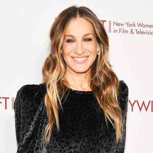 Sarah Jessica Parker Black Animal Print Dress December 13, 2018