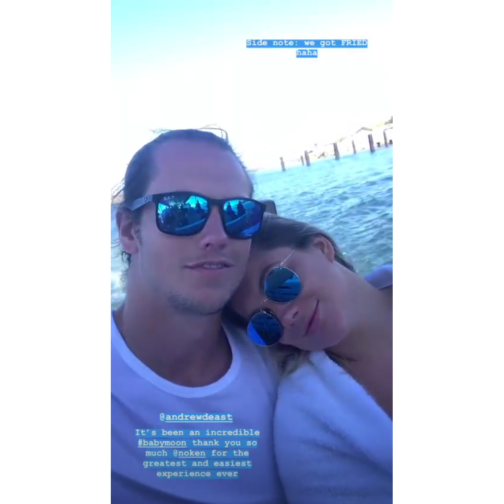 Shawn-Johnson-and-Andrew-East-Portugal-Babymoon-beach