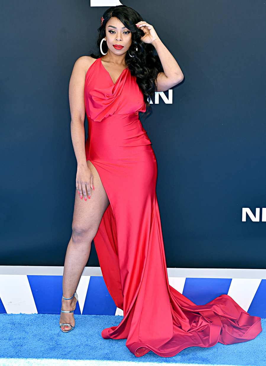 Shay Johnson Red Gown BET Awards June 23, 2019